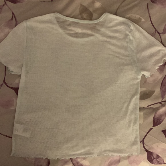 See through blue/green crop top - Picture 3 of 4